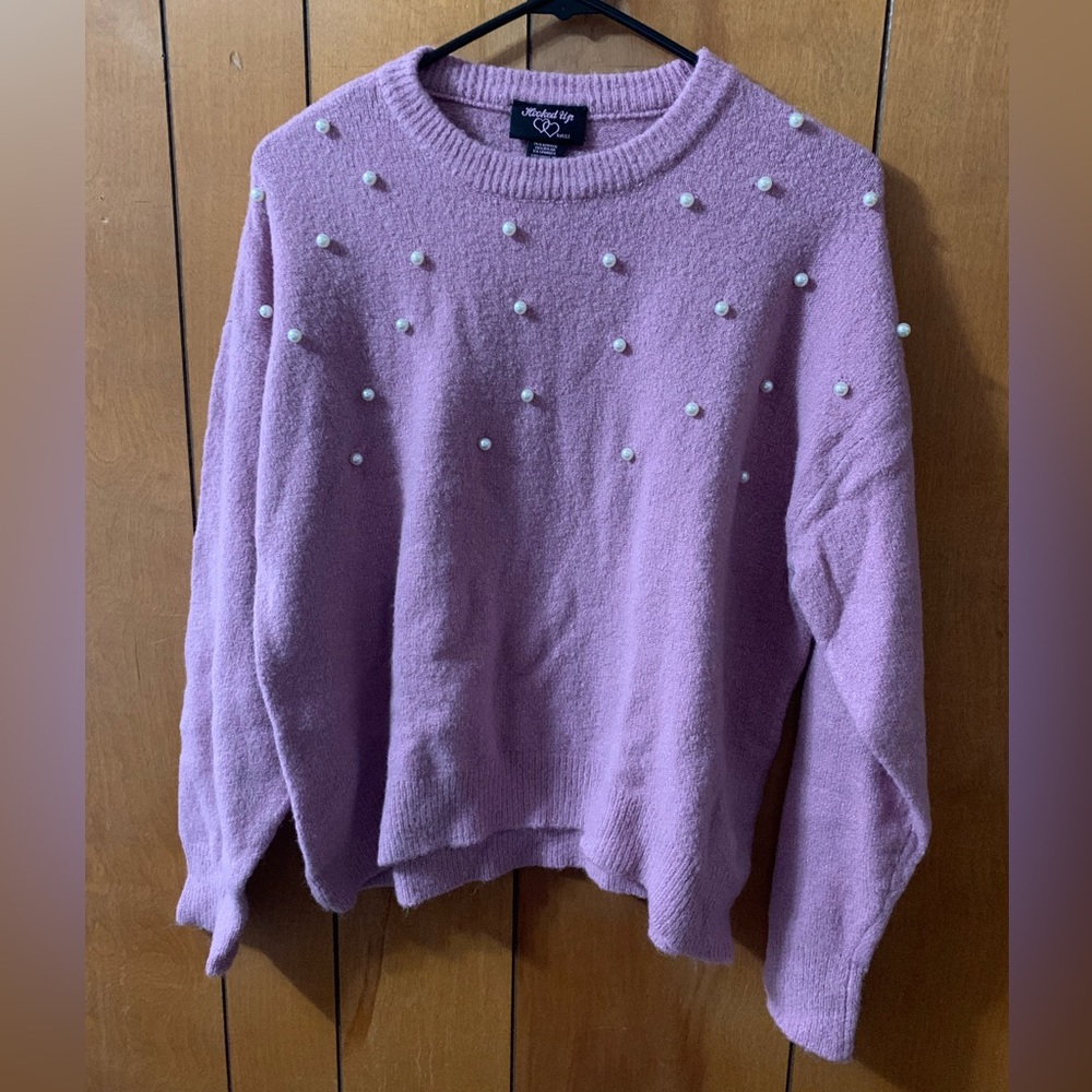 Hooked up by I.O.T. sweater sweatshirt long sleeve shirt blouse top size XL EUC